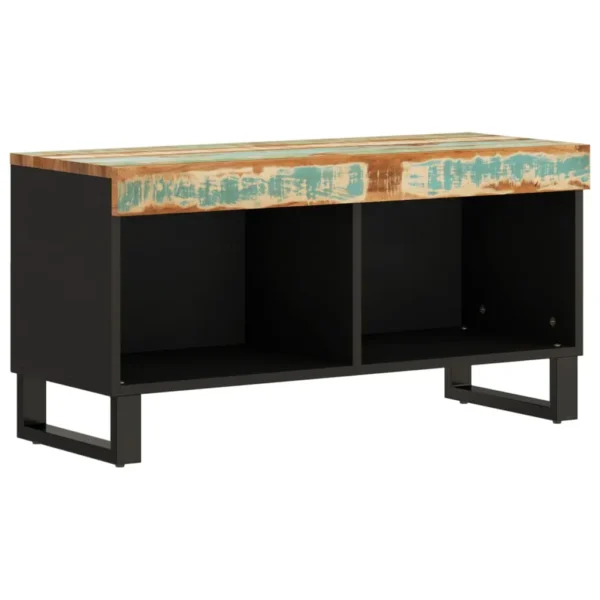 vidaXL TV Cabinet Varied Solid reclaimed wood, iron Medium TV Cabinet - Image 2