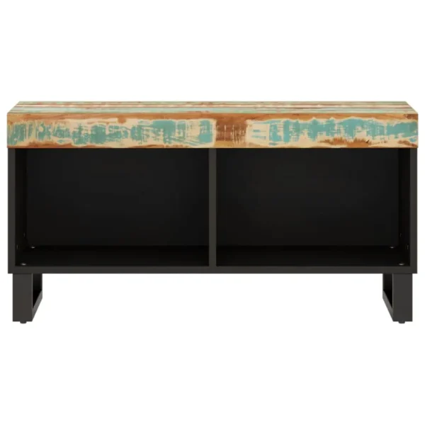 vidaXL TV Cabinet Varied Solid reclaimed wood, iron Medium TV Cabinet - Image 3