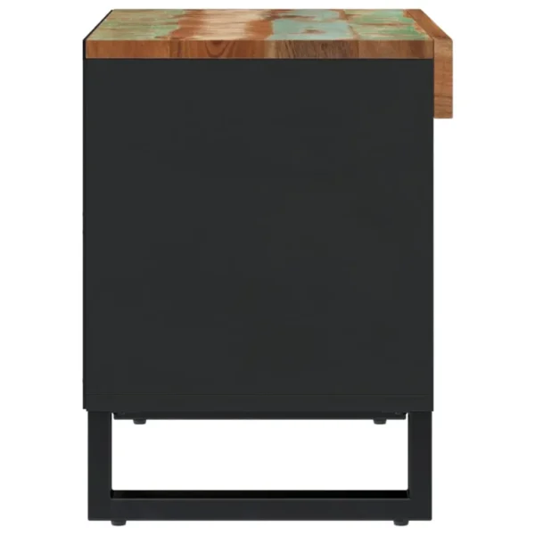 vidaXL TV Cabinet Varied Solid reclaimed wood, iron Medium TV Cabinet - Image 4
