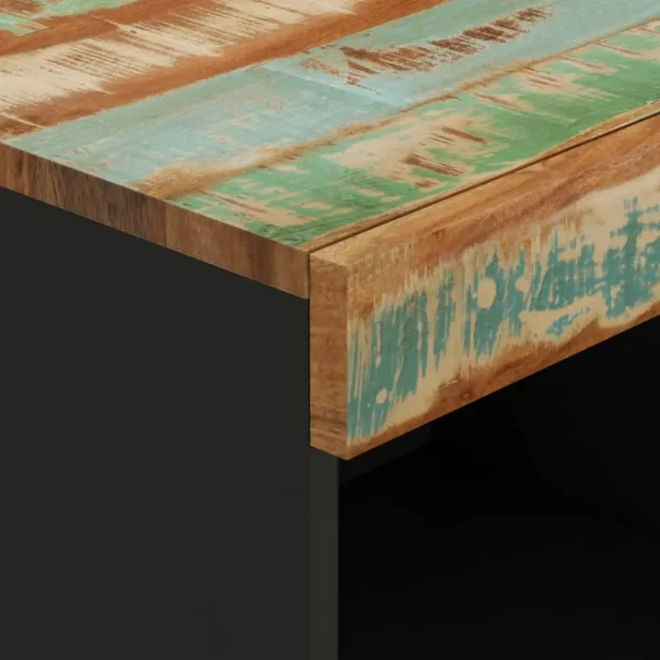 vidaXL TV Cabinet Varied Solid reclaimed wood, iron Medium TV Cabinet - Image 6