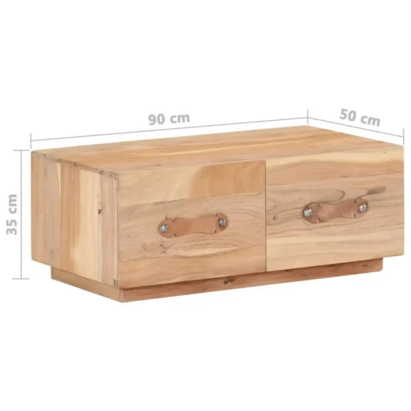 Coffee Table Natural wood Solid Reclaimed Wood 35.4 x 19.7 in - Image 7