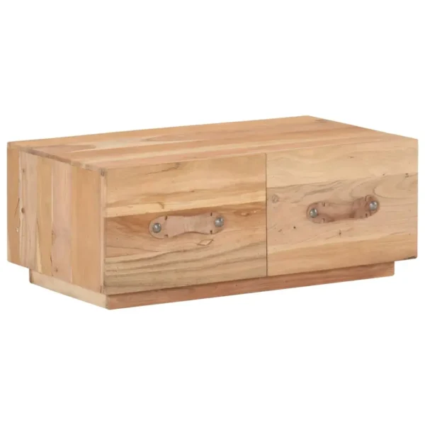 Coffee Table Natural wood Solid Reclaimed Wood 35.4 x 19.7 in - Image 10