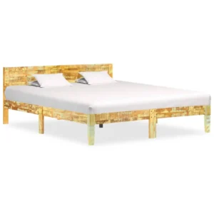 Bed Frame Reclaimed Wood Finish Solid Reclaimed Wood Super King