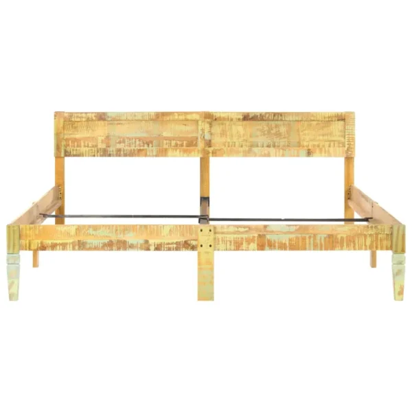 Bed Frame Reclaimed Wood Finish Solid Reclaimed Wood Super King - Image 3