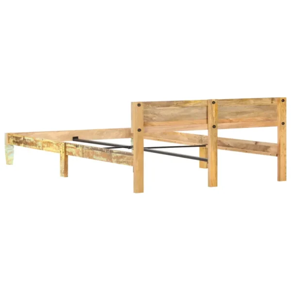 Bed Frame Reclaimed Wood Finish Solid Reclaimed Wood Super King - Image 5