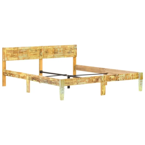 Bed Frame Reclaimed Wood Finish Solid Reclaimed Wood Super King - Image 9