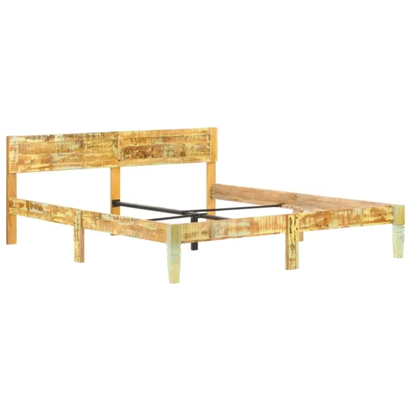 Bed Frame Reclaimed Wood Finish Solid Reclaimed Wood Super King - Image 10