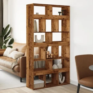 vidaXL Room Divider Old Wood 39.4x13.0x73.8" Engineered Wood
