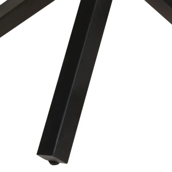 Dining Table Multicolor Solid reclaimed wood, Powder-coated steel - Image 16