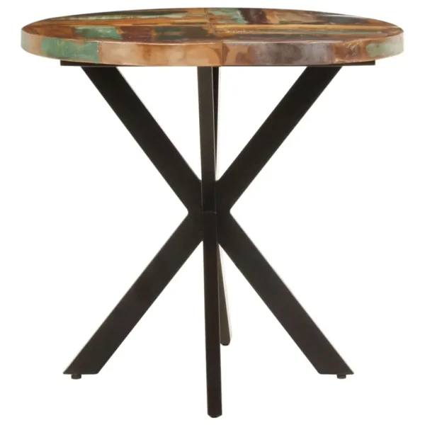  Dining Table Multicolor Solid Reclaimed Wood Medium Durable - Image 20