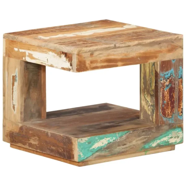 vidaXL Coffee Table Multicolor Reclaimed wood (Teak, Mango, Pine, Beech) - Image 13