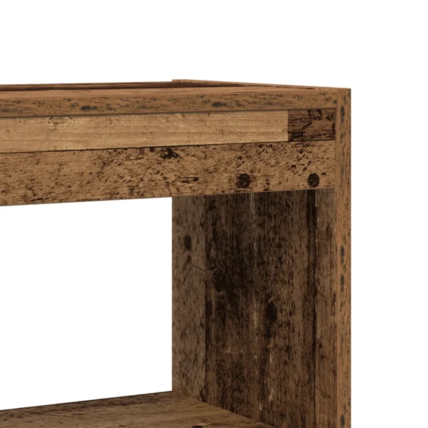 Book Cabinet/Room Divider Reclaimed Wood 31.5x11.8x78 in - Image 8